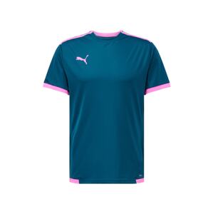 PUMA Funkčné tričko 'TeamLIGA'  modrá / eozín / strieborná