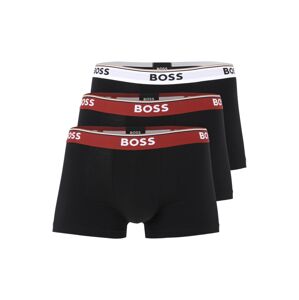 BOSS Boxerky 'Power'  sivá / karmínovo červená / čierna / biela