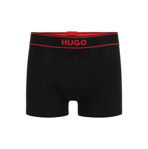 HUGO Boxerky 'EXCITE'  sivá / červená / čierna / biela