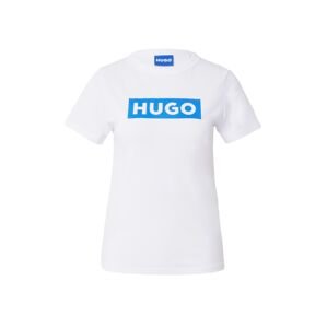 HUGO Tričko 'Classic'  modrá / biela