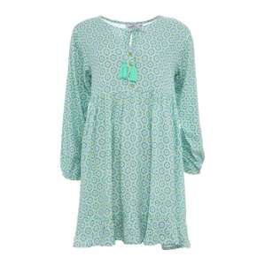Zwillingsherz Košeľové šaty 'Rosalind'  svetlomodrá / zelená / fialová / biela