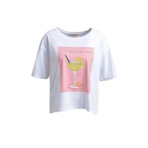 Smith&Soul Tričko 'Cocktail'  citrónová / ružová / čierna / biela
