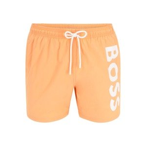 BOSS Plavecké šortky 'Octopus'  oranžová / biela