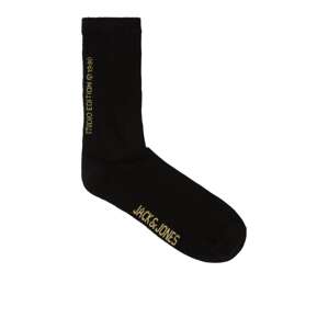 JACK & JONES Ponožky 'BORA'  svetložltá / čierna