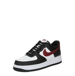 Nike Sportswear Nízke tenisky 'AIR FORCE 1 '07'  bordová / čierna / biela