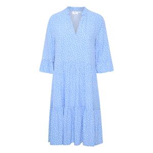 SAINT TROPEZ Košeľové šaty 'Eda'  nebesky modrá / biela