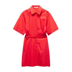 MANGO Košeľové šaty 'CIRILIA'  oranžovo červená