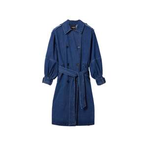 Desigual Prechodný kabát  modrá denim / svetlomodrá
