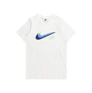 Nike Sportswear Tričko  námornícka modrá / nebesky modrá / biela