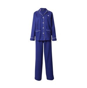 Lauren Ralph Lauren Pyžamo  námornícka modrá / šedobiela