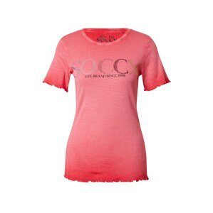 Soccx Tričko 'HOLLY'  ružová / svetloružová / čierna
