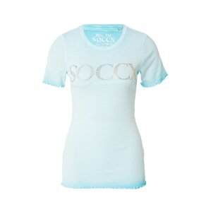 Soccx Tričko  modrozelená / pastelovo modrá