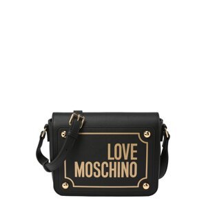 Love Moschino Taška cez rameno 'Magnifier'  zlatá / čierna