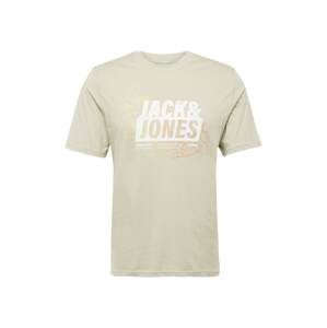 JACK & JONES Tričko 'MAP SUMMER'  žltá / pastelovo zelená / oranžová / biela