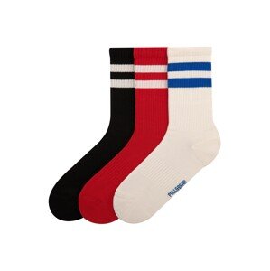 Pull&Bear Ponožky  béžová / modrá / červená / čierna