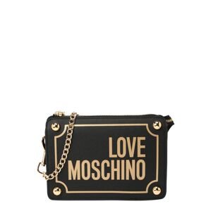 Love Moschino Kabelka na rameno 'MAGNIFIER'  zlatá / čierna