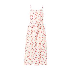Compania Fantastica Letné šaty  karmínovo červená / prírodná biela