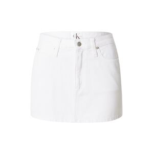 Calvin Klein Jeans Sukňa  biely denim