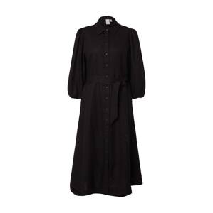 Y.A.S Košeľové šaty 'FLAXY'  čierna