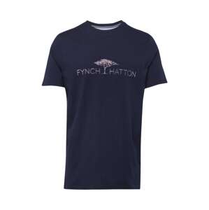 FYNCH-HATTON Tričko  námornícka modrá / fialová melírovaná / pastelovo ružová