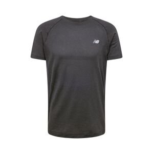 new balance Funkčné tričko 'Athletics'  sivá / čierna