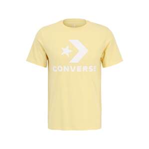 CONVERSE Tričko  pastelovo žltá / biela