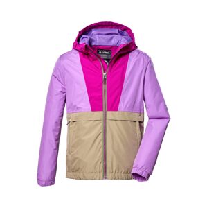 KILLTEC Outdoorová bunda  tmavobéžová / fialová / ružová