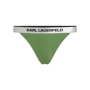 Karl Lagerfeld Bikinové nohavičky  sivá / zelená / čierna