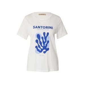Smith&Soul Tričko 'Santorini'  modrá / svetlomodrá / šedobiela