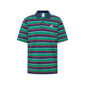Nike Sportswear Tričko 'CLUB'  námornícka modrá / smaragdová / červená / biela