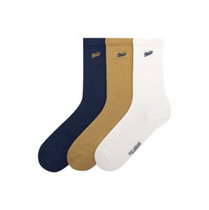 Pull&Bear Ponožky  námornícka modrá / horčicová / zelená / biela