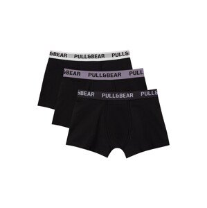 Pull&Bear Boxerky  svetlosivá / tmavosivá / čierna / šedobiela