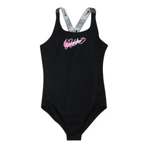 Nike Swim Športové plavky  ružová / čierna / biela