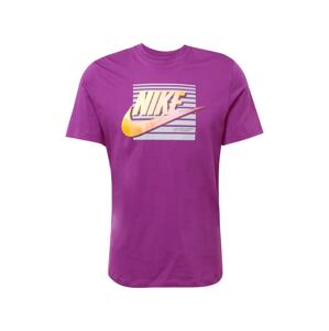 Nike Sportswear Tričko 'FUTURA'  žltá / svetlosivá / fialová