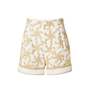 SCOTCH & SODA Plisované nohavice 'Starfish'  béžová / biela