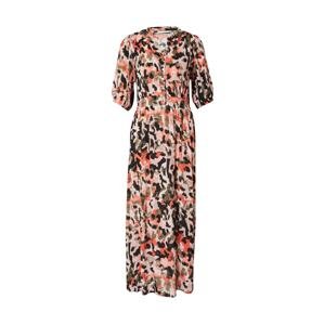 Freequent Košeľové šaty 'LEXEY'  olivová / oranžová / ružová / čierna