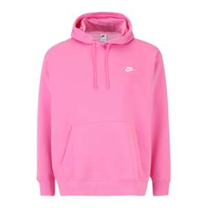 Nike Sportswear Mikina 'Club Fleece'  ružová / biela