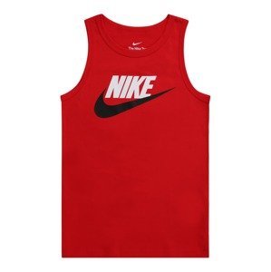 Nike Sportswear Tričko 'ESSNTL HBR'  červená / čierna / biela