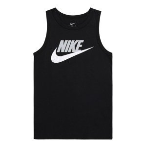 Nike Sportswear Tričko 'ESSNTL HBR'  sivá / čierna / biela