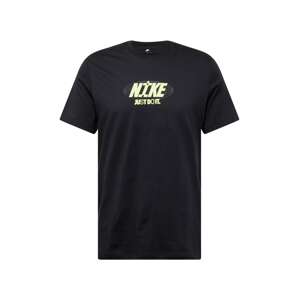 Nike Sportswear Tričko  pastelovo žltá / svetlosivá / čierna