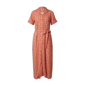 Brava Fabrics Košeľové šaty 'Gummie'  fialová / oranžová / tmavooranžová