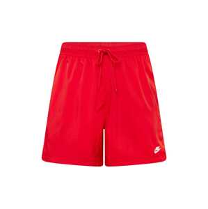 Nike Sportswear Nohavice 'CLUB'  červená / biela
