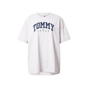 Tommy Jeans Oversize tričko 'VARSITY 1'  námornícka modrá / svetlosivá