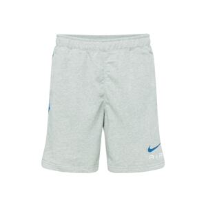 Nike Sportswear Nohavice 'AIR'  modrá / sivá melírovaná / biela