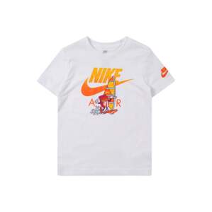 Nike Sportswear Tričko 'AIR'  fialová / neónovo oranžová / svetlooranžová / biela