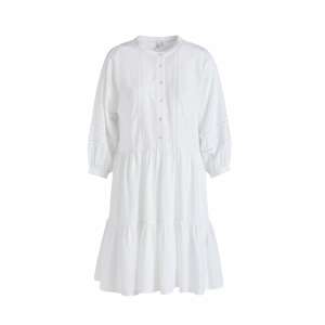 khujo Košeľové šaty 'Crepes'  biela