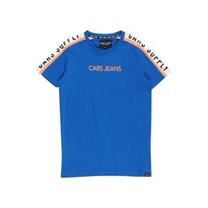 Cars Jeans Tričko 'Mount'  kráľovská modrá / oranžová / čierna / biela