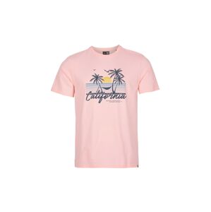 O'NEILL Tričko 'California Beach'  tmavomodrá / žltá / rosé