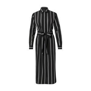 Lauren Ralph Lauren Košeľové šaty 'RYNETTA'  čierna / biela