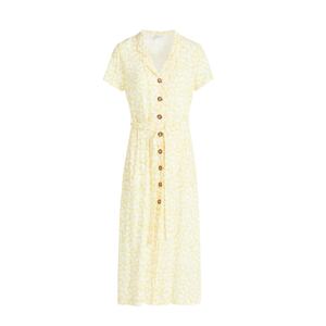 khujo Košeľové šaty 'Goya'  svetložltá / biela